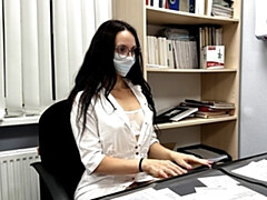 Sexy Doctor Drives Me Crazy By Her Big Bubble Butt : Blowjob Underthetable &missionary&cowgirl