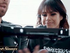 Blasen, Braunhaarige, Geile alte tussi, Schwanz, Hardcore, Milf, Stiefmutter, Titten