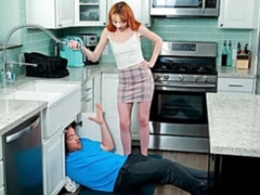 Leie, Blasen, Hundestellung, Küche, Natürlichen titten, Rotschopf, Kurzes haar, Jungendliche (18+)