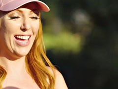 アナル, デカチン, デカパイ, フェラチオ, 淫乱熟女, 赤毛, シーメール