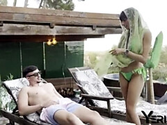 Arabisch, Arsch, Grosse titten, Schwarz, Paar, Freundin, Riesig, Öffentlich