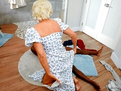 お尻, 美女, 黒人, フェラチオ, ハードコア, 異人種間, なめる, オマンコ