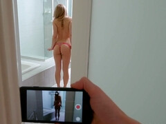 Skinny Teen Stepsister Shower Peepshow