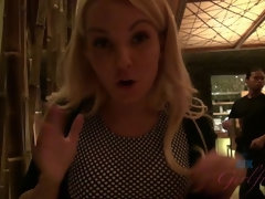 Blondine, Besamung, Fussjob, Freundin, Orgasmus, Pov, Dürr, Titten