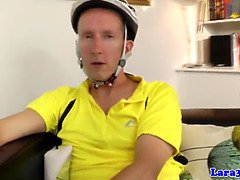 ブーツ, イギリス人, 茶髪の, 顔射, Hd, ゴム, ストッキング, フェラする