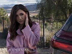 デカチン, デカパイ, ブロンド, イく瞬間, グループ, Hd, キス, 三人