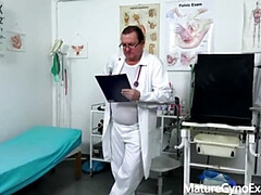 Arzt, Prüfung, Fingern, Klaffend, Gynäkologe, Hd, Milf, Orgasmus