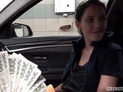 車, カワイイ, チェコ, イマラチオ, チン, 顔射, オーガズム, オッパイの