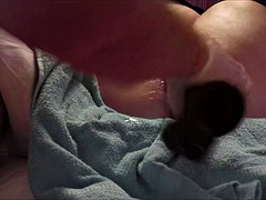 素人, アナル, ベッドルーム, イギリス人, ディルド, お婆さん, ハードコア, オナニー