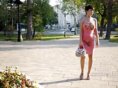 Платье, Эротика, Хд, Милф, На публике, Киски, Короткая стрижка, Сиськи