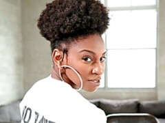 デカ尻, バック, 黒人, 異人種間, キッチン, 自然山雀, ハメ撮り, ティーン