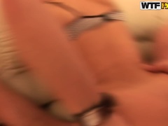 ブロンド, 茶髪の, 大学生, 顔射, レズビアン, ピアス, 赤毛, タトゥー