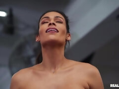 Erstaunlich, Blasen, Vollbusig, Verrückt, Fingern, Sporthalle, Lecken, Muschi