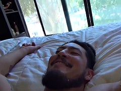Leie, Asiatisch, Blasen, Spermaladung, Schwul, Hardcore, Masturbation