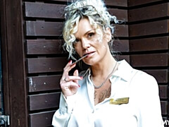 Good silicone tits blonde Filthy Frankie screwed by big cock