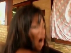 アナル, お尻, デカ尻, 顔射, ハードコア, 異人種間, 淫乱熟女, オイル