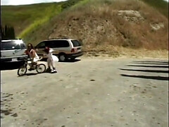 Sexy redhead midget blows and rides her bf's cock