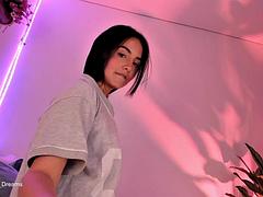 Amateur, Brunette brune, Fille latino, Masturbation, Nénés