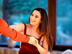 Chambre à dormir, Grosse bite, Brunette brune, En levrette, Léchez, Chatte, Maigrichonne, Nénés