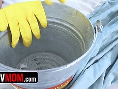 デカパイ, レズビアン, なめる, 淫乱熟女, オーガズム, オマンコ, 義母, ティーン