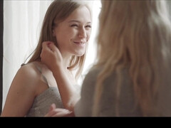 デカパイ, ブロンド, チェコ, ヨーロピアン, レズビアン, なめる, オマンコ