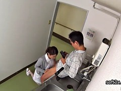 Asiatique, Tir de sperme, Médecin, Japonaise, Masturbation, Infirmière
