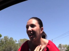 フェラチオ, 茶髪の, Hd, アウトドア, 公共, 現実