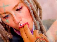 Tatted babe takes a deep anal stretch from a thick BBC