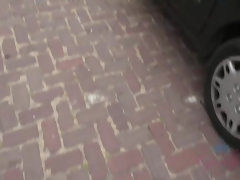 Amateur, Despelote, Novia, Orgasmo, Al aire libre, Público, Coño, Tetas