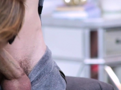 Dirty threesome fuck with uninvited redhead stepsister