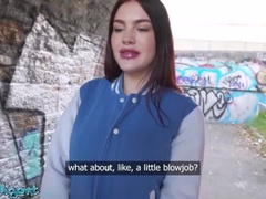 Public Agent Big Tits Latina Stranger Gives Hardcore POV Blowjob on Bus