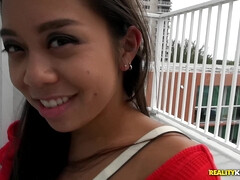 素人, アジア人, ベッドルーム, フェラチオ, 茶髪の, 顔射, ヒール, 小柄