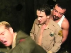 Sucer une bite, Partouze, Homosexuelle, Groupe, Uniforme
