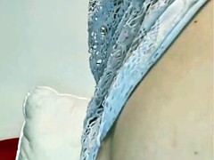 Redhead masturbating and spanking her ass