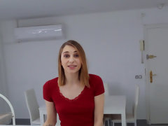 Paar, Schwanz, Freundin, Natürlichen titten, Pov, Muschi, Tanga, Titten