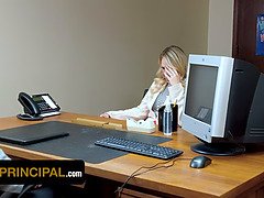 Blondine, Domination, Hardcore, Hd, Milf, Büro, Rau, Sohn