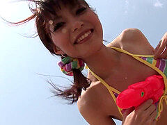 Brunette brune, Voiture, Poilue, Japonaise, Masturbation, Culottes ou slips, Réalité, Jouets