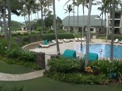 You get the Hawaiian vacation started right with a creampie
