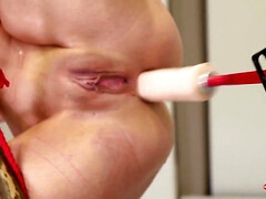 アナル, ブロンド, ボンデージ, 服従, フェティッシュ, 小柄, ティーン, おもちゃ