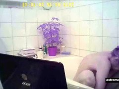 素人, デカパイ, Hd, 熟年, 母, 裸, 一人, スパイ