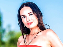 Adorable babe Milena Ray looks great in the cowgirl pose