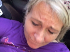 Arsch, Grosse titten, Auto, Schwanz, Riesig, Milf, Natürlich, Ehefrau