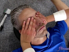 デカ尻, デカチン, 茶髪の, ジム, Hd, 自然山雀, スポーツ