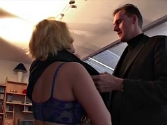 Blonde Sexy Mature Wife Receives Anniversary Fuck