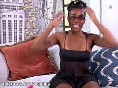 Enthousiasteling, Zwart, Zwart, Vingeren, Masturbatie, Kut duiken, Alleen