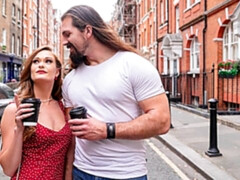 Glamorous model Honour May roughly fucked from behind