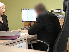 LOAN4K. first-ever porno casting of Karol in office of loan boss