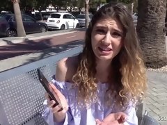 18 años, Chica, Rubia, Alemán, Sexo duro, Al aire libre, Público, Adolescente