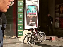Street pickup video of a pretty babe