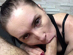 Blasen, Betrug, Sperma im mund, Russisch, Hure